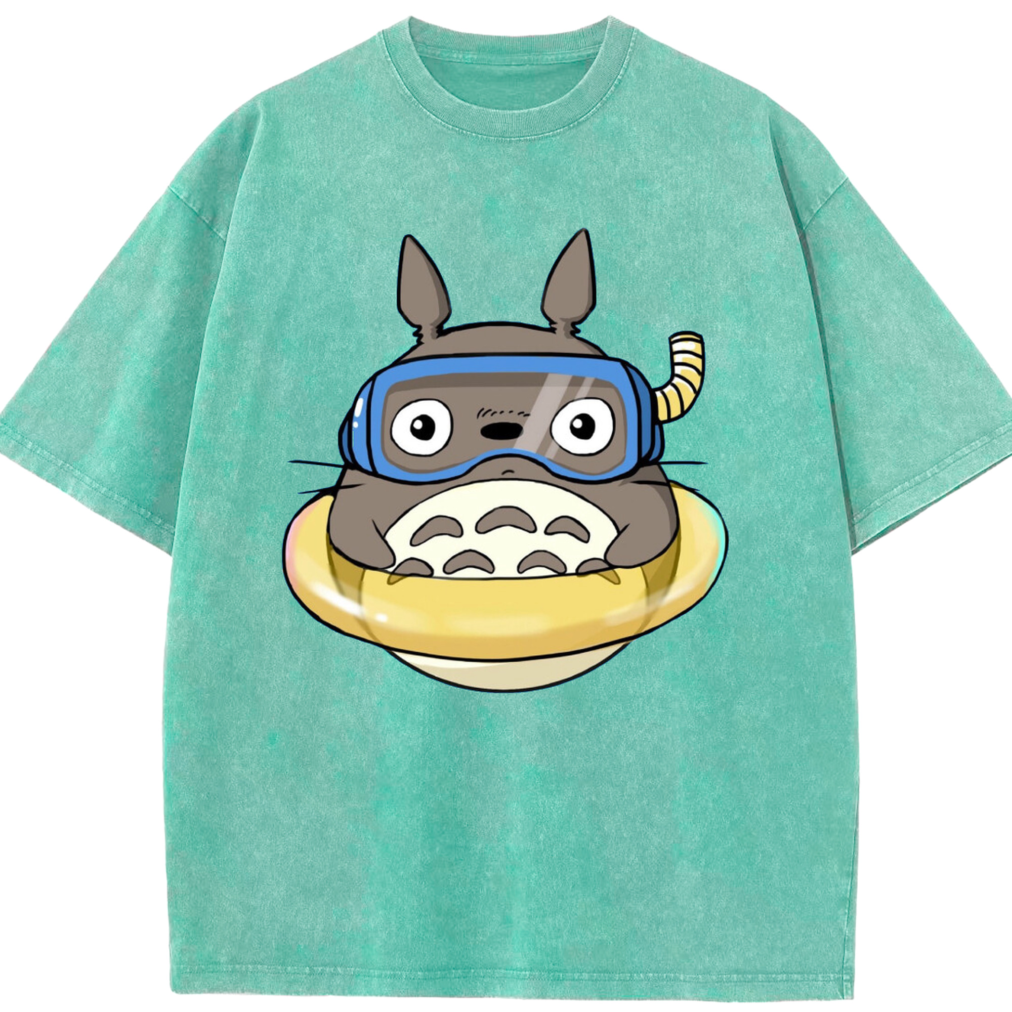 （画像用） となりのトトロ 草壁メイ 草壁サツキ My Neighbor Totoro Satsuki Kusakabe Mei Kusakabe 綿100% ヴィンテージ風 半袖Tシャツ（フロントプリント）
